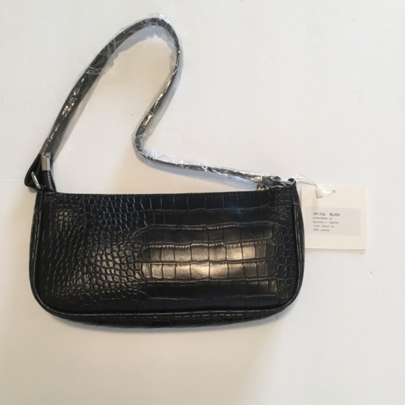 Amelie Galanti  Black Synthetic Leather Purse NWT - Picture 2 of 4